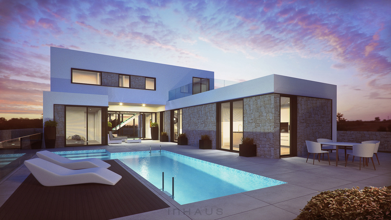 Luxury prefab house Dortmund model Inhaus Deutschland