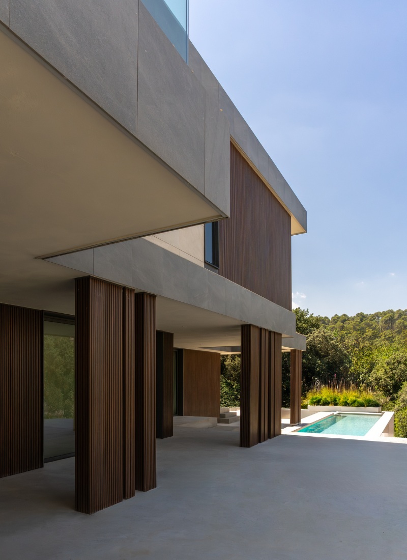 Maßgefertigte luxushaus Fassade in San Cugat Barcelona