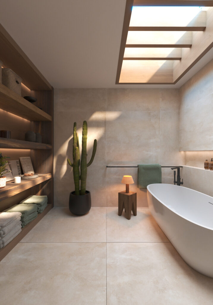 Toilette offenes Konzept Modulhaus luxury in San Cugat, Barcelona