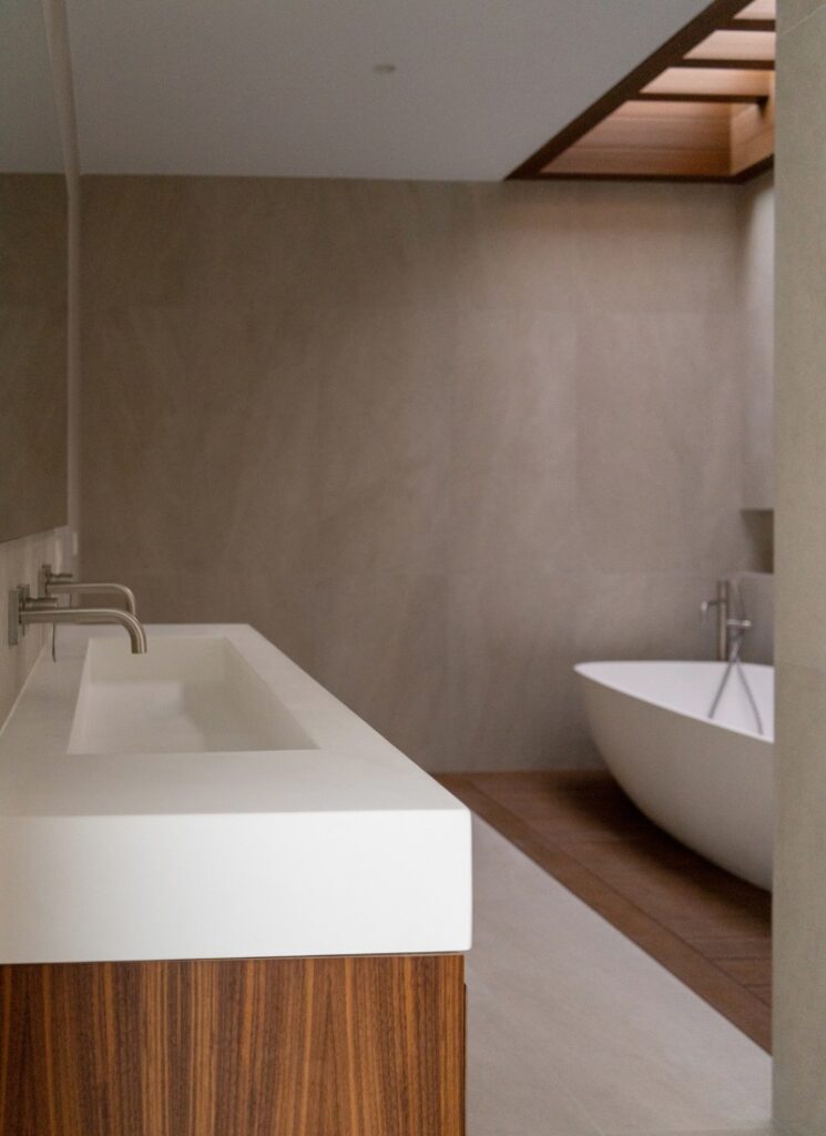 Toilette offenes Konzept Modulhaus luxury in San Cugat, Barcelona