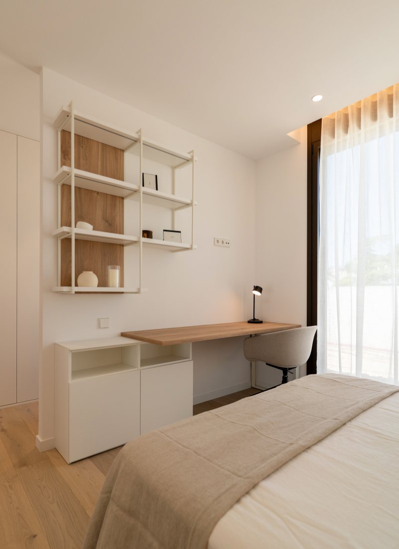 Arbeitsbereich im Schlafzimmer